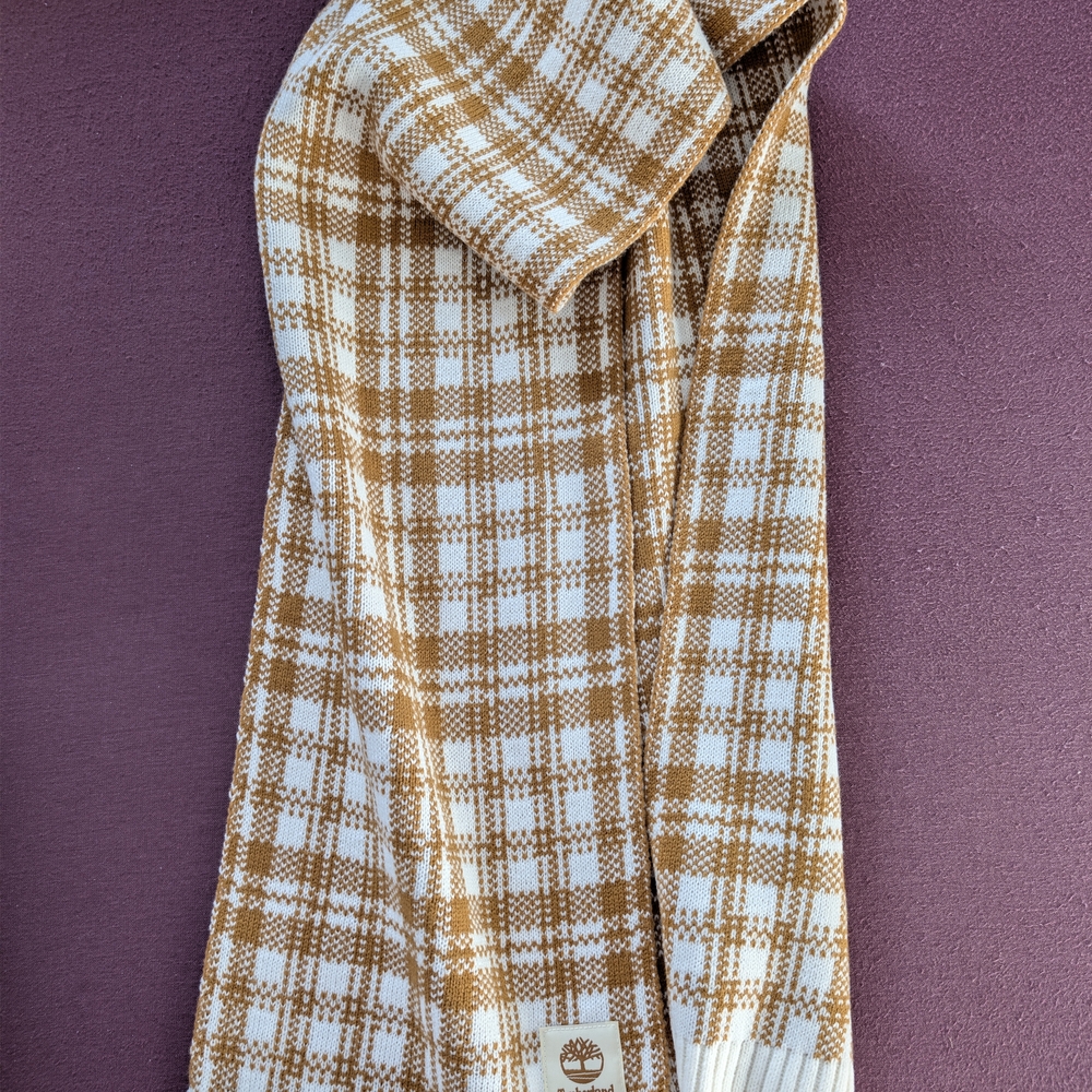 Timberland Plaid Knit Scarf - Picture 4 of 5